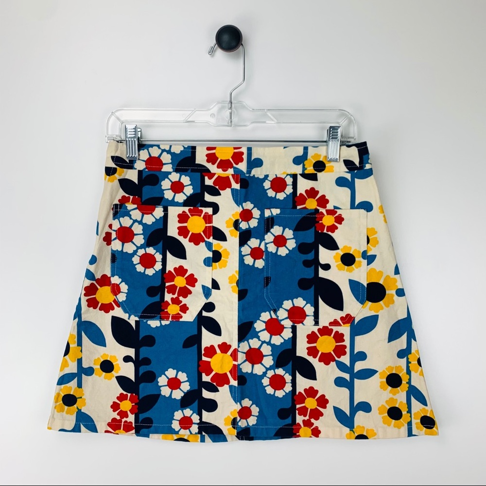 Lykke Wullf Garmentory Floral Cotton Skirt Small